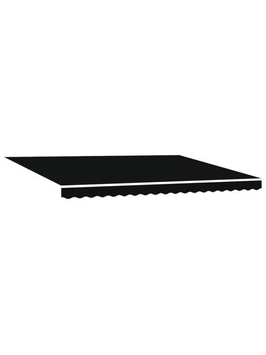 Sissetõmmatav varikatus with must 450 × 300 cm kangas