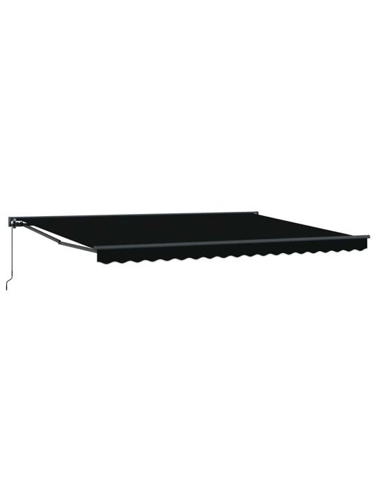 Sissetõmmatav varikatus must 450x300 cm kangas
