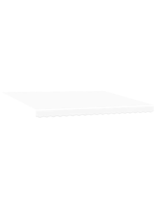 Varikatus valge 4,5 × 3 m polüester ja metall
