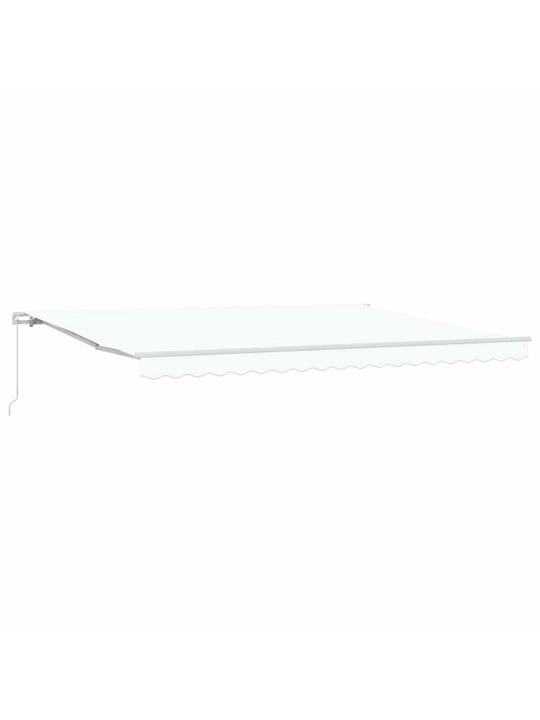 Varikatus valge 4,5 × 3 m polüester ja metall