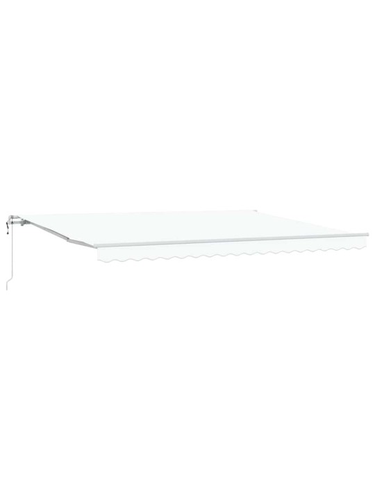 Sissetõmmatav varikatus 450 × 300 cm valge