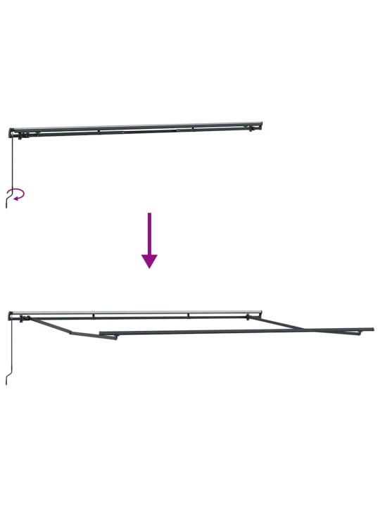Varikatus valge 450 × 300 cm kangas