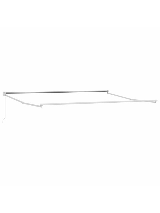 Varikatus valge 4,5 × 3 m polüester ja metall