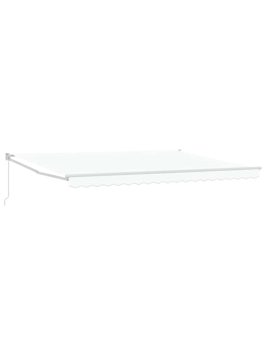Varikatus valge 4,5 × 3 m polüester ja metall