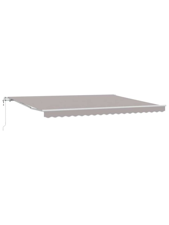 Sissetõmmatav varikatus 450 × 300 cm helehall