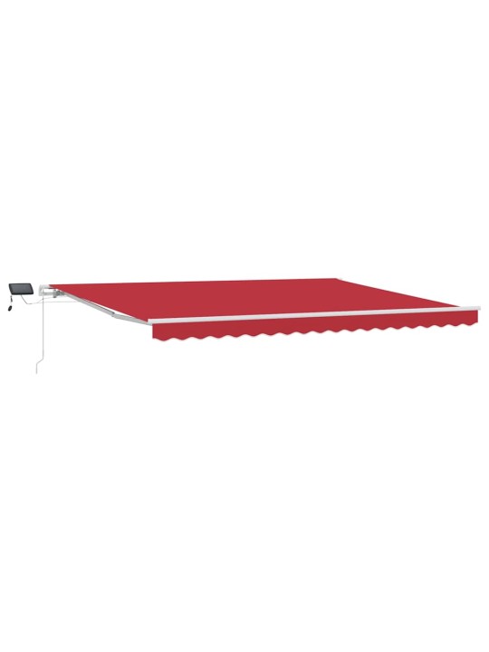 Sissetõmmatav varikatus with manuaalne 450 × 300 cm punane