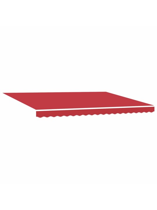 Varikatus punane 4,5 × 3 m polüester ja metall