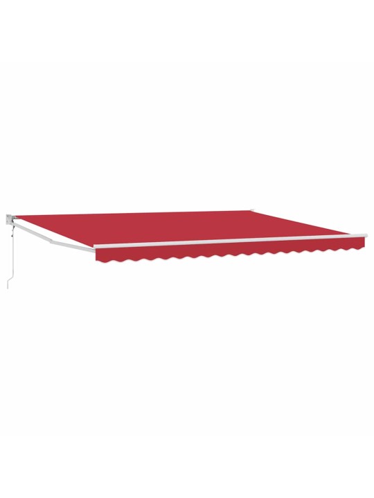 Varikatus punane 4,5 × 3 m polüester ja metall