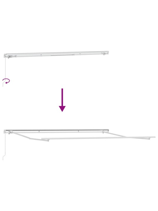 Varikatus roheline ja kollane 4,5 × 3 m polüester ja metall