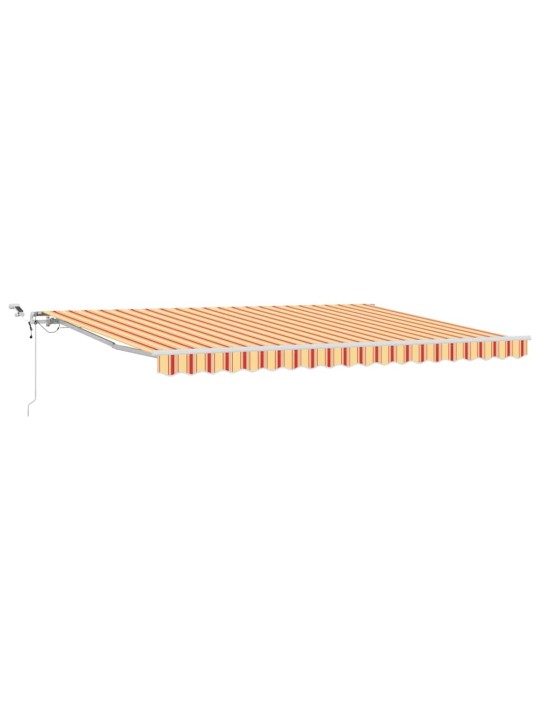 Sissetõmmatav varikatus kollane, oranž 450 × 350 cm