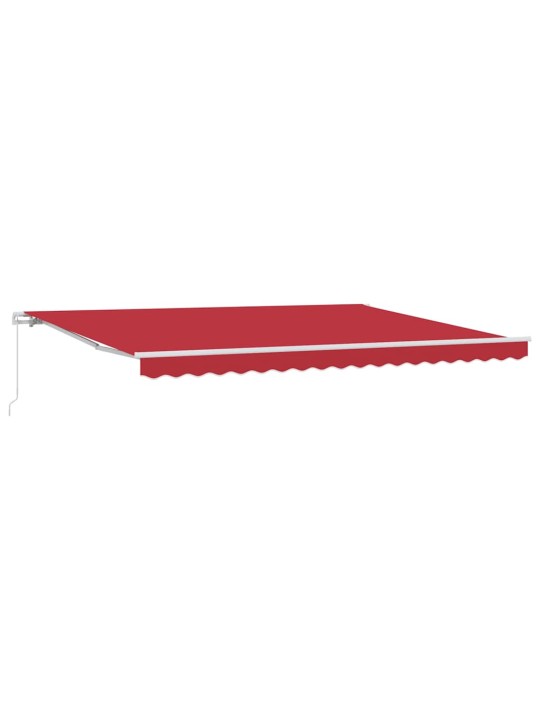 Varikatus punane 4,5 × 3,5 m polüester ja metall