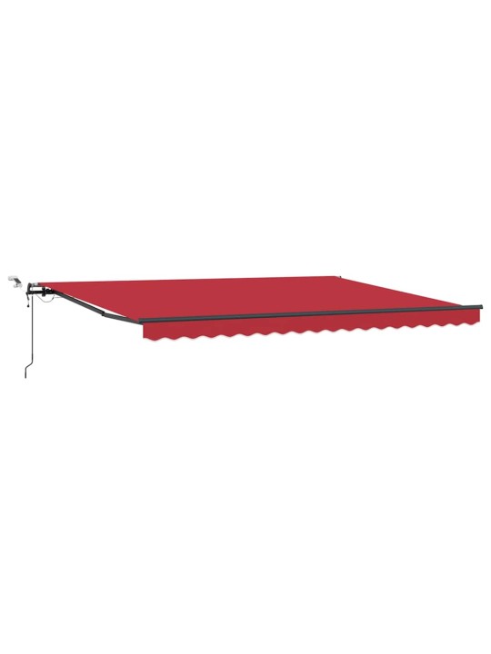 Sissetõmmatav varikatus with punane 450 × 350 cm kangas