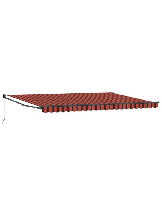Sissetõmmatav varikatus oranž, pruun 500 × 300 cm