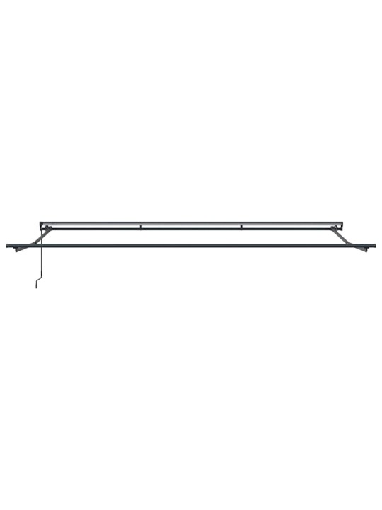 Sissetõmmatav varikatus kollane ja oranž 500x300 cm kangas