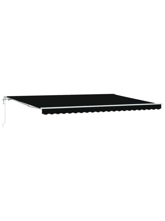 Sissetõmmatav varikatus 500 × 300 cm must