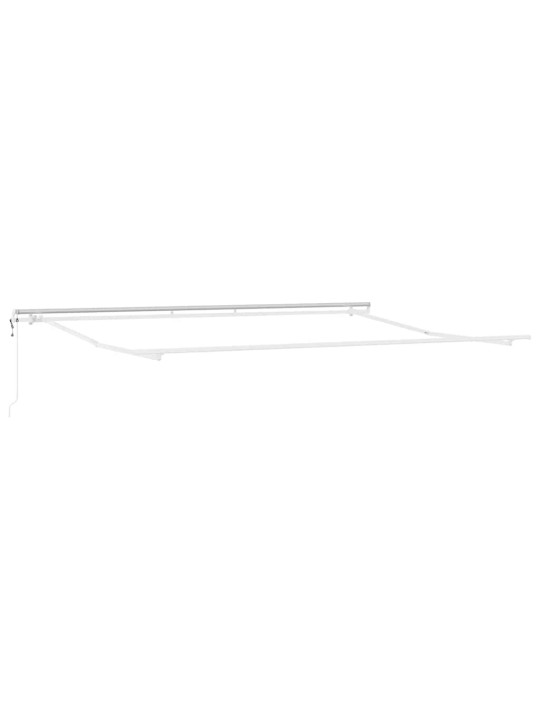Sissetõmmatav varikatus 500 × 300 cm valge