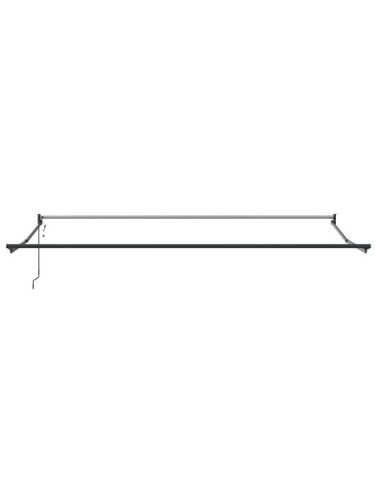 Sissetõmmatav varikatus valge 500 × 300 cm kangas, metall