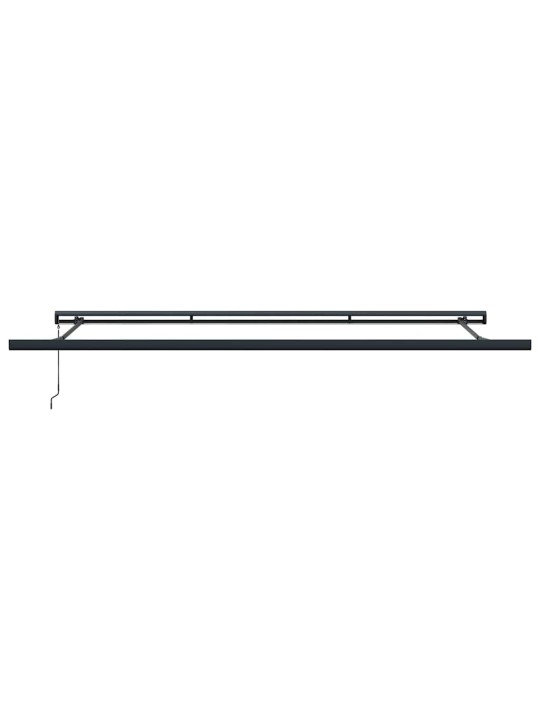 Sissetõmmatav varikatus valge 500 × 300 cm kangas, metall