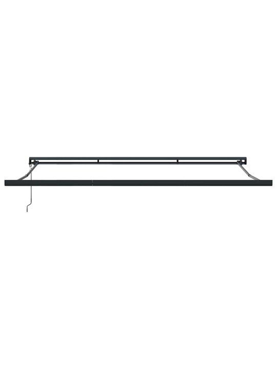 Sissetõmmatav varikatus valge 500 × 300 cm kangas, metall