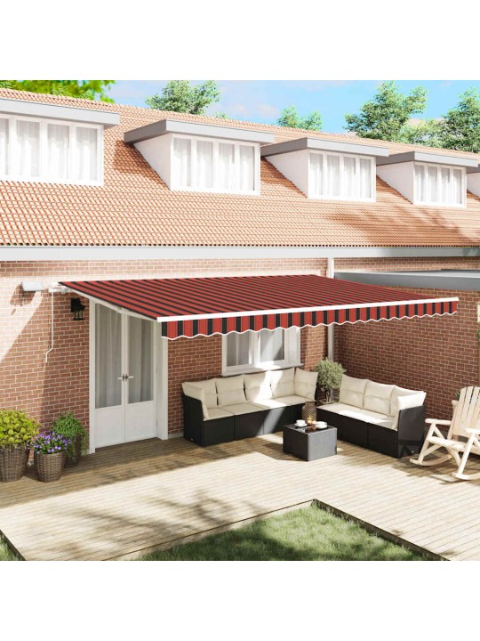 Sissetõmmatav varikatus with 500 × 350 cm oranž ja pruun