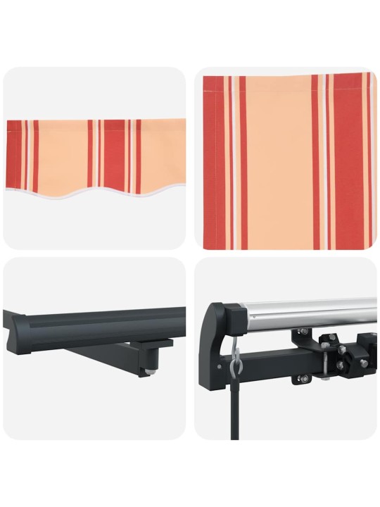 Varikatus manuaalne kollane ja oranž 500 × 350 cm kangas