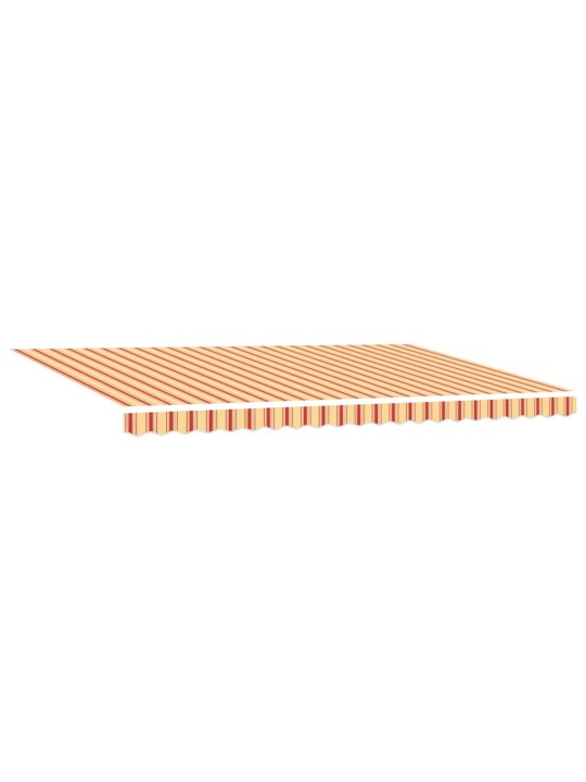 Varikatus manuaalne kollane ja oranž 500 × 350 cm kangas