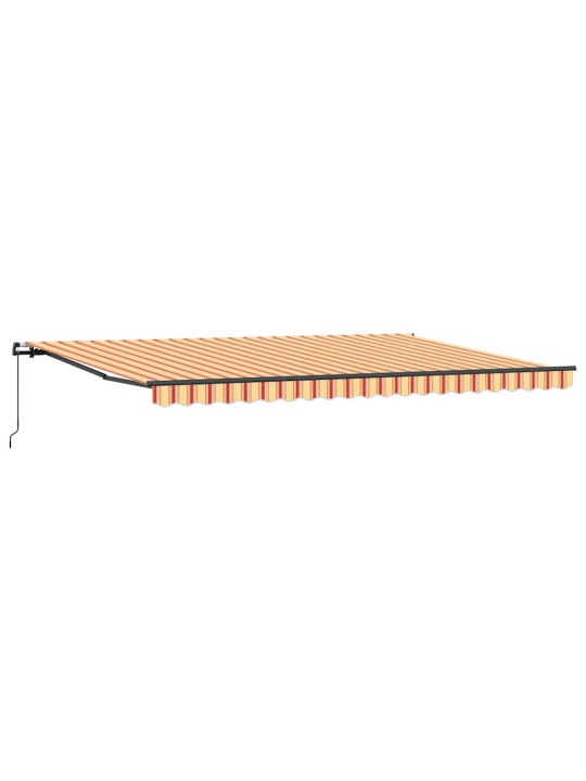 Varikatus manuaalne kollane ja oranž 500 × 350 cm kangas