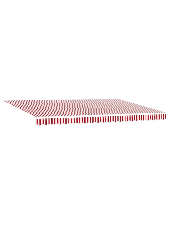Sissetõmmatav varikatus with 500 × 350 cm punane ja valge