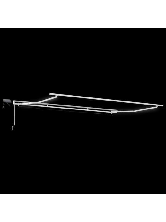 Sissetõmmatav varikatus with 500 × 350 cm punane ja valge