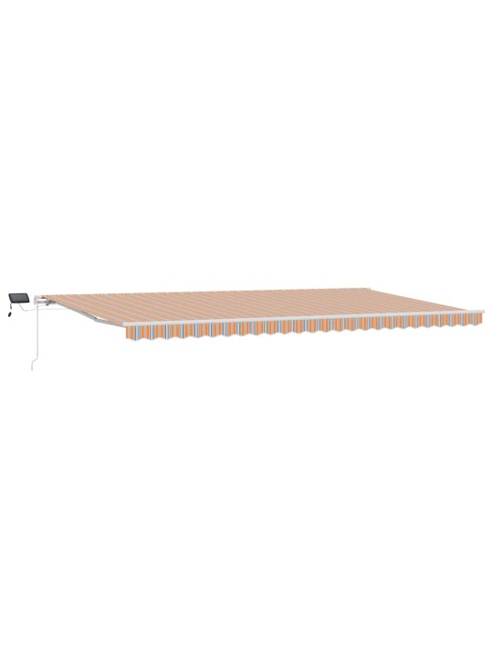 Sissetõmmatav varikatus with 600 × 300 cm mitmevärviline