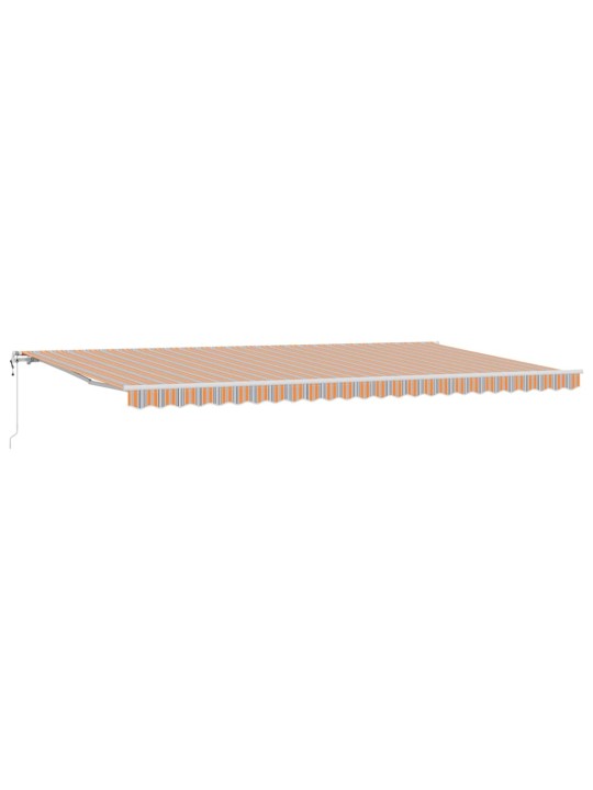 Sissetõmmatav varikatus 600 × 300 cm mitmevärviline