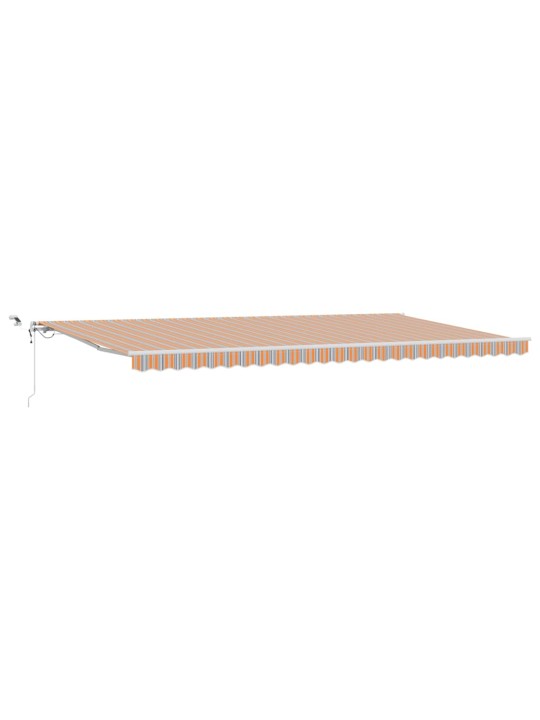 Sissetõmmatav varikatus mitmevärviline 600 × 300 cm