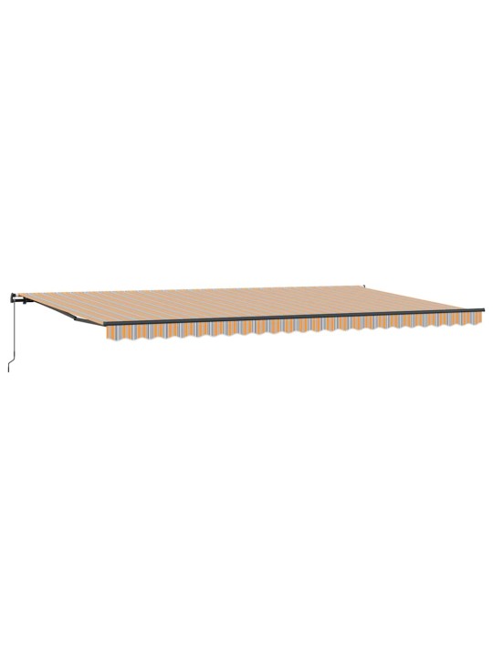 Sissetõmmatav varikatus mitmevärviline 600 × 300 cm kangas