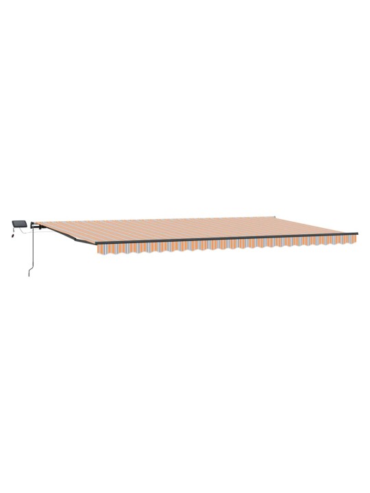 Sissetõmmatav varikatus mitmevärviline 600 × 300 cm kangas