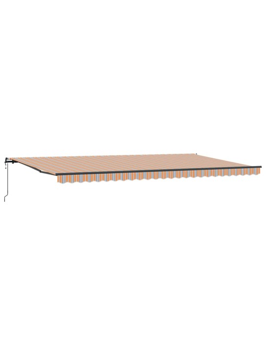 Sissetõmmatav varikatus mitmevärviline 600 × 300 cm kangas