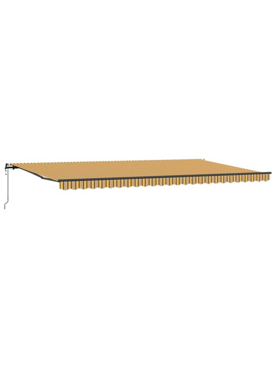 Sissetõmmatav varikatus mitmevärviline 600 × 300 cm kangas