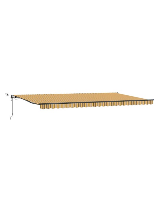 Sissetõmmatav varikatus mitmevärviline 600 × 300 cm kangas