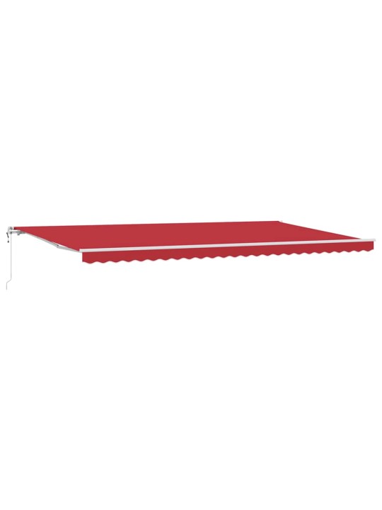 Sissetõmmatav varikatus 600 × 300 cm punane