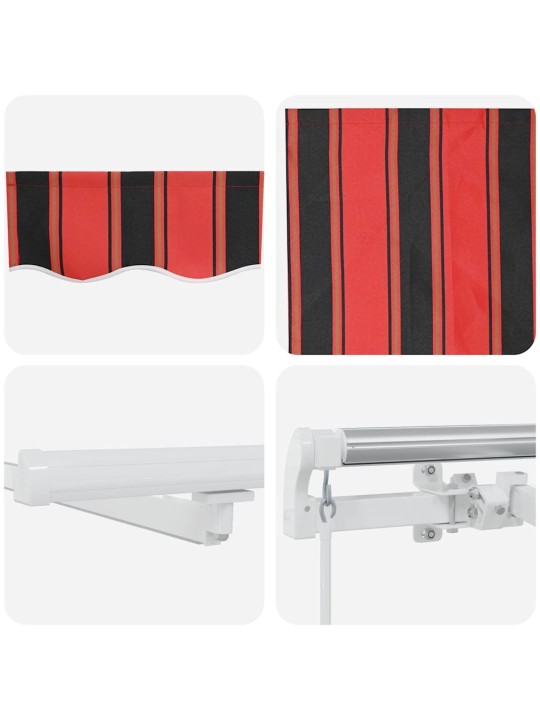 Sissetõmmatav varikatus with 600 × 350 cm oranž ja pruun