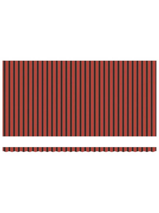 Sissetõmmatav varikatus with 600 × 350 cm oranž ja pruun