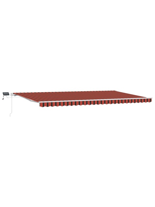 Sissetõmmatav varikatus with 600 × 350 cm oranž ja pruun