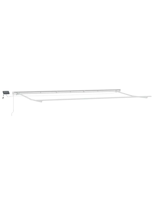 Sissetõmmatav varikatus with 600 × 350 cm punane ja valge