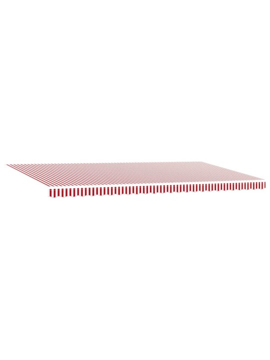Sissetõmmatav varikatus with 600 × 350 cm punane ja valge