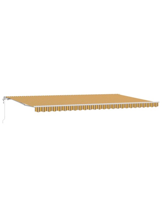 Sissetõmmatav varikatus 600 × 350 cm mitmevärviline