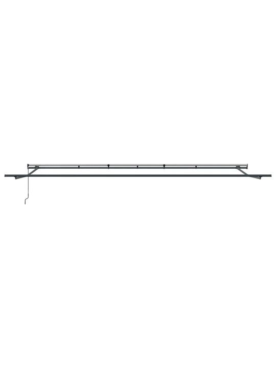 Sissetõmmatav varikatus mitmevärviline 600 × 350 cm kangas