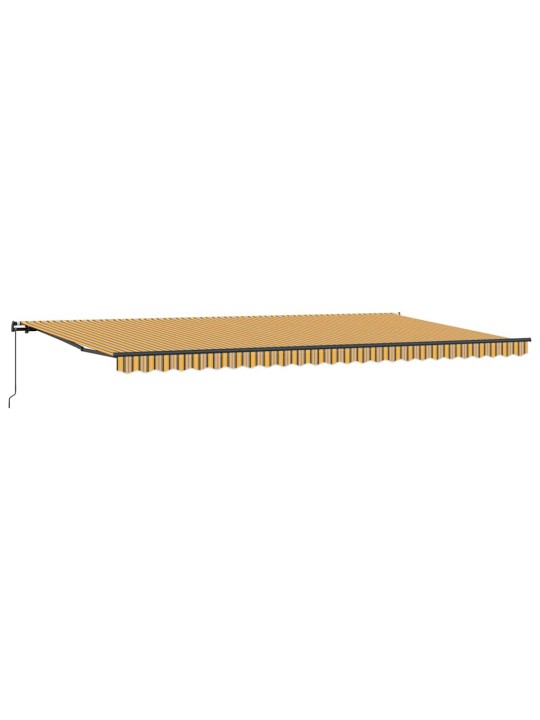Sissetõmmatav varikatus mitmevärviline 600 × 350 cm kangas