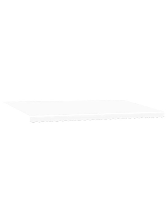 Sissetõmmatav varikatus with manuaalne 600 × 350 cm valge