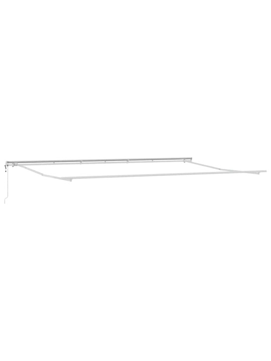 Sissetõmmatav varikatus 600 × 350 cm valge