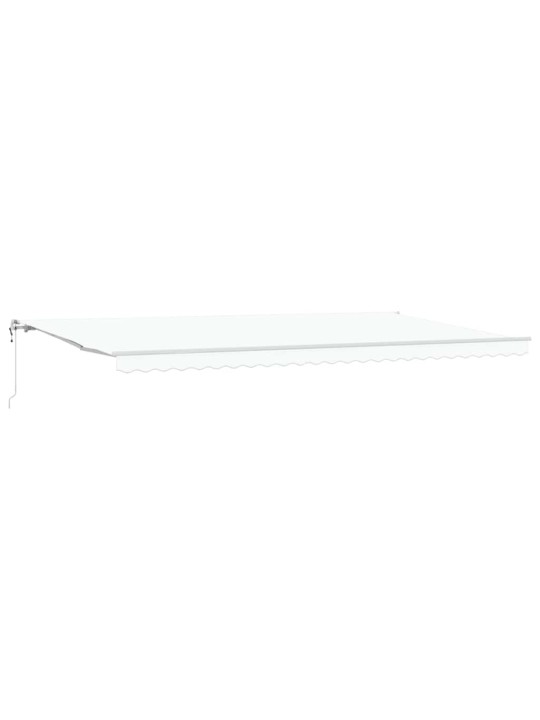 Sissetõmmatav varikatus 600 × 350 cm valge
