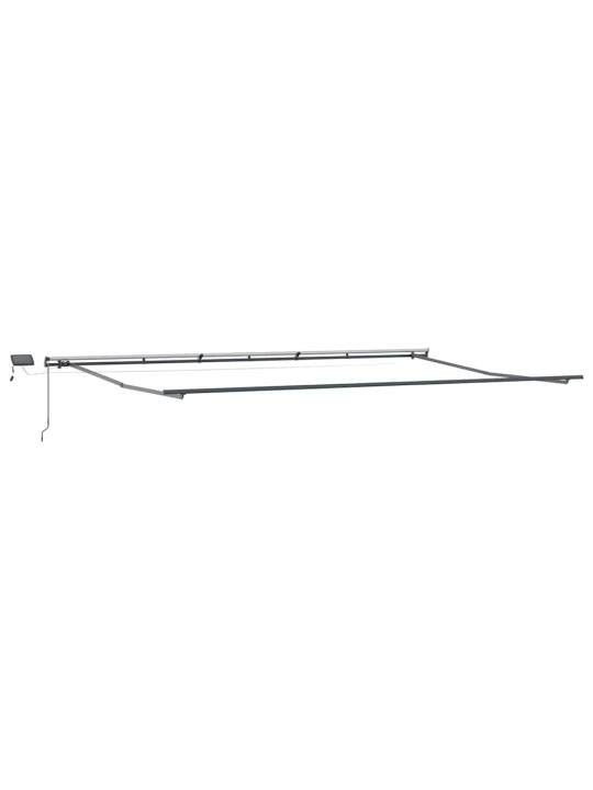 Sissetõmmatav varikatus valge 600 × 350 cm kangas